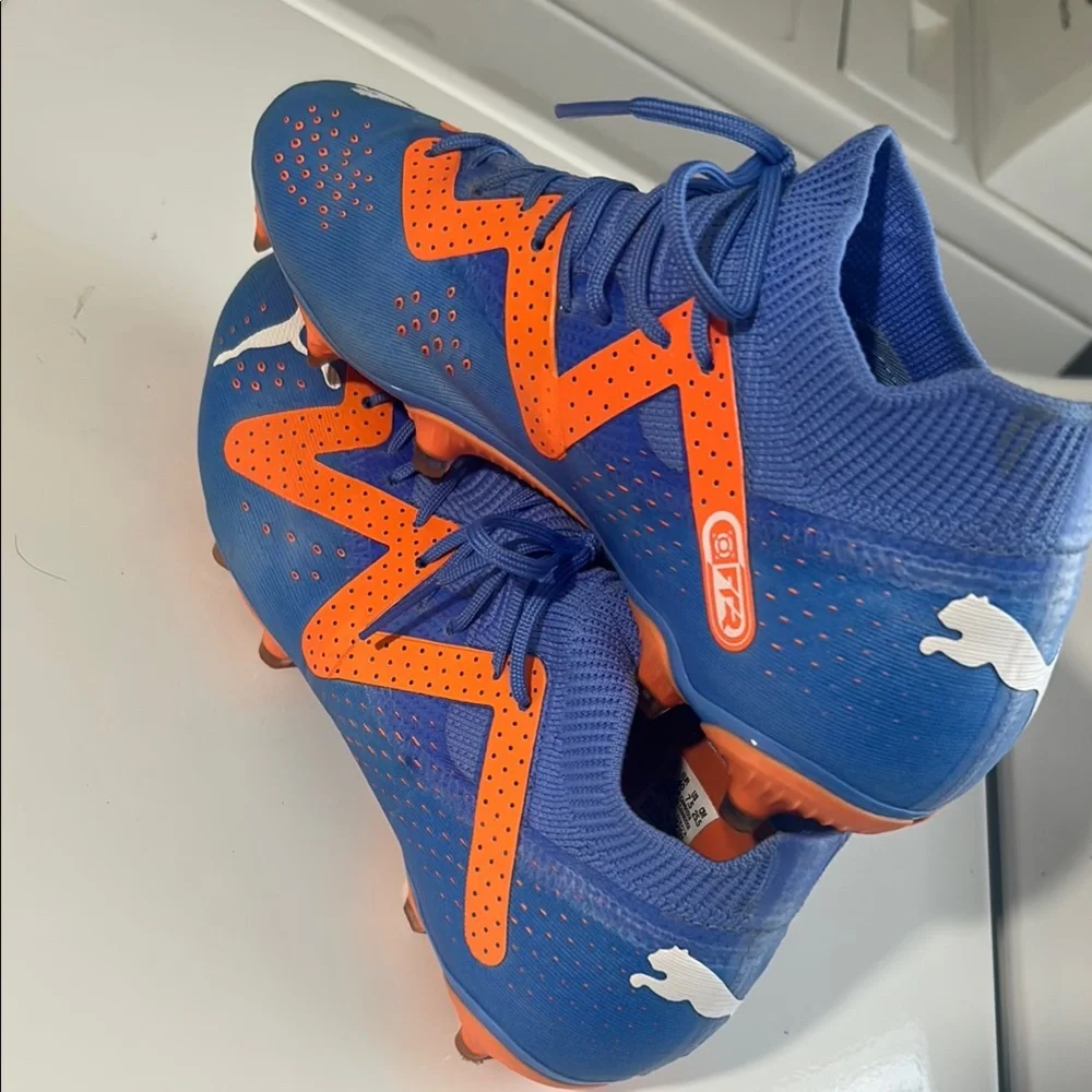 Puma Blue and Orange Men's Shoes - Picture 7 of 7